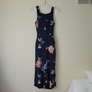 Aritzia Women's Wilfred Écoulement Jumpsuit in Blue Floral- Size 2